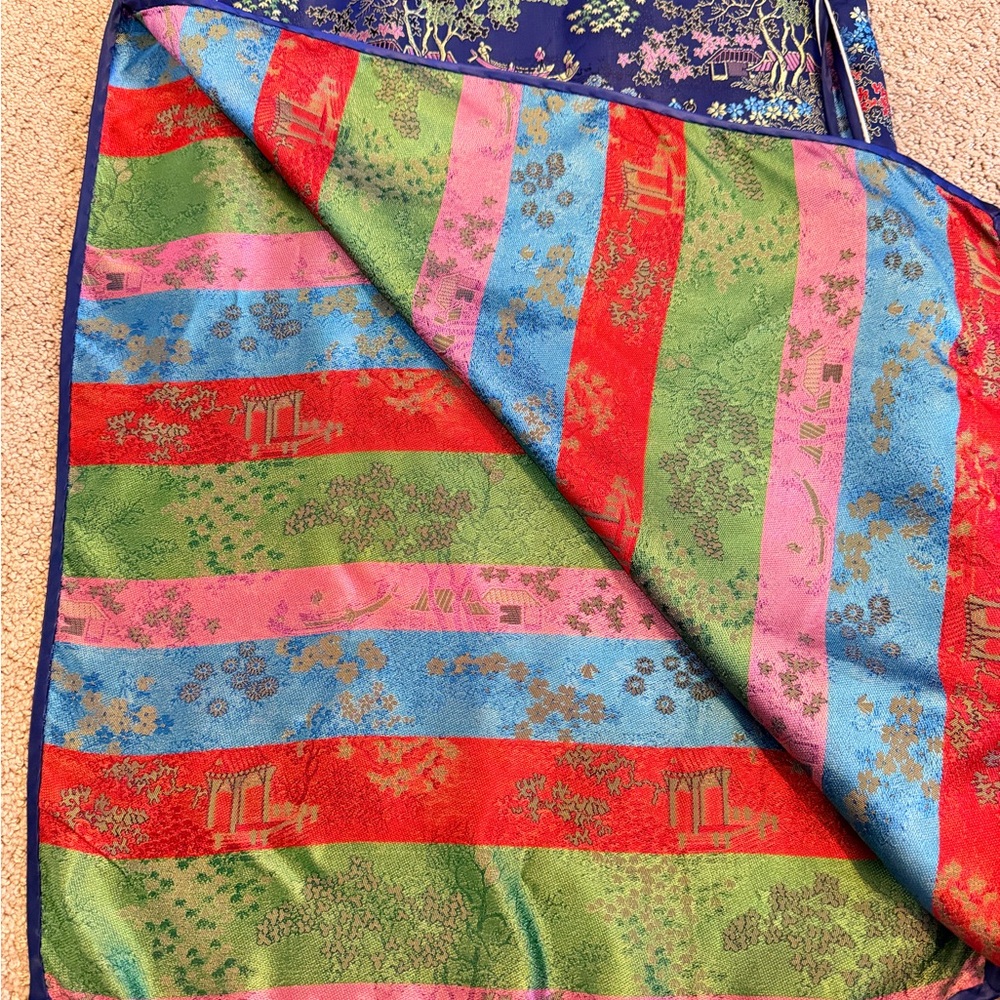 Vintage Traditional From Hong Kong Kimono Dress Size Small Silk - Picture 4 of 15